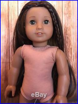 American girl 18custom Kanani girl doll cleaned green eyes brown hair #66