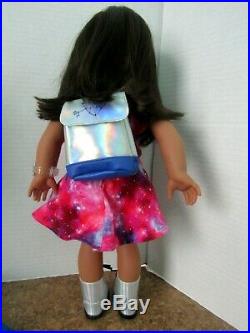 American girl doll Luciana and space suite, dog, nasa outfit etc. With boxes