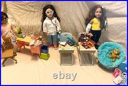 American girl doll and other brands clothes lot used huge