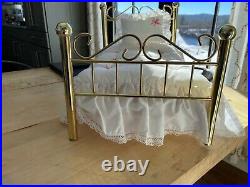 American girl doll antique brass bed