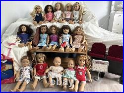 American girl doll collection