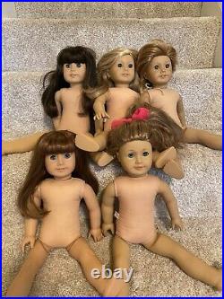 American girl doll lot of dolls