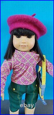 American girl historical doll Ivy Ling with meet outfit accessories hat bag