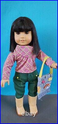 American girl historical doll Ivy Ling with meet outfit accessories hat bag