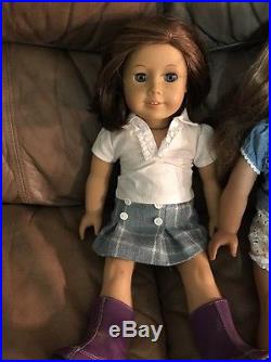 American girl pleasant company Three dolls 18 With Clothes