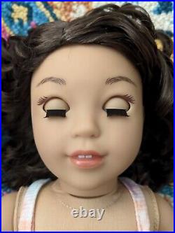 Amy Custom American Girl Doll OOAK Dark Brown Curly Hair Brown Eyes Corinne