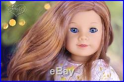 BEAUTIFUL Custom American Girl Doll retired #4 Lea wig blue eyes OOAK jodybo