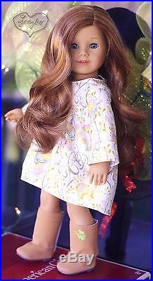 BEAUTIFUL Custom American Girl Doll retired #4 Lea wig blue eyes OOAK jodybo
