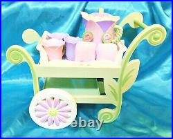 BITTY BABY AMERICAN GIRL Flower Cart & Floral Tea Set