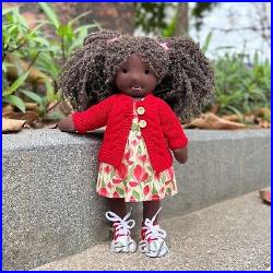 BlissfulPixie 12 Handmade Anniversary Gift for Girl African American Girl-Anna