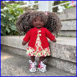 BlissfulPixie 12 Handmade Anniversary Gift for Girl African American Girl-Anna
