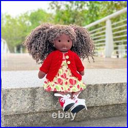 BlissfulPixie 12 Handmade Anniversary Gift for Girl African American Girl-Anna