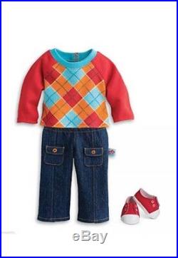 Blonde Bitty Baby Twins Boy/Girl With Argyle Outfits And Box American Girl T2
