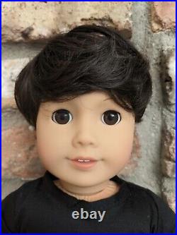 Caleb Custom OOAK Boy American Girl Doll Dark Brown Hair Brown Eyes Brother