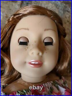 Charity Custom American Girl Doll OOAK Red Curly Hair Hazel Eyes Freckles Tenney