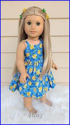 Custom American Girl Doll BeForever Rebecca Ruben Bright Green Eyes Blonde Hair