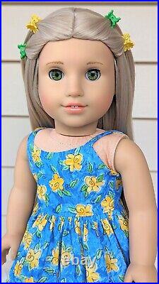 Custom American Girl Doll BeForever Rebecca Ruben Bright Green Eyes Blonde Hair
