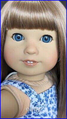 Custom American Girl Doll Truly Me 64 Jess Mold Blue Eyes Light Brown Wig Hair