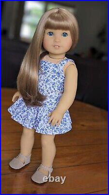 Custom American Girl Doll Truly Me 64 Jess Mold Blue Eyes Light Brown Wig Hair