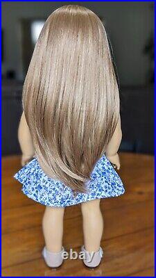 Custom American Girl Doll Truly Me 64 Jess Mold Blue Eyes Light Brown Wig Hair