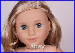Custom American Girl Doll blue eyes Marie Grace Tenney body and blond wig OOAK