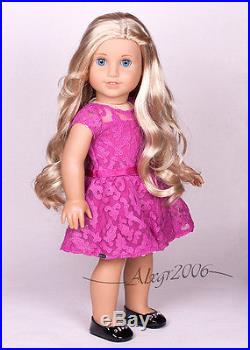 Custom American Girl Doll blue eyes McKenna Tenney blond wig OOAK new outfit