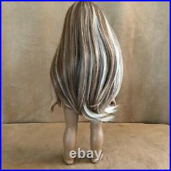 Custom American Girl doll auburn blonde hair dark skin OOAK long wig