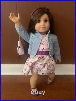 Custom American girl doll and accessories- barely used with multiple bags