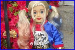 Custom OOAK American Girl Harley Quinn Doll
