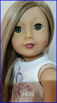 Custom ooak American Girl Doll GOTY Saige with Isabelle's Green eyes NO RESERVE