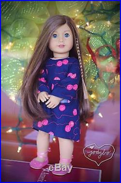 DARLING Custom American Girl Doll Tenney with Marie-Grace eyes & wig OOAK jodybo