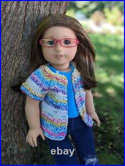 Deb Custom OOAK American Girl Doll Brown Hair Blue Eyes Jess Mold