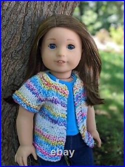 Deb Custom OOAK American Girl Doll Brown Hair Blue Eyes Jess Mold