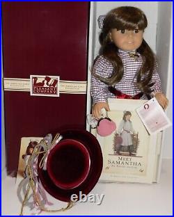 EARLY Pleasant Company White Body Samantha American Girl Doll in Box Pristine