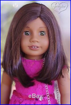 ELEGANT Custom American Girl Doll TM 58 Kanani hazel eyes 62 wig OOAK jodybo