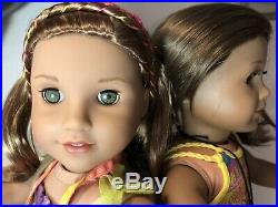 EUC American Girl 18 Doll Lea Clark & Friend LOT