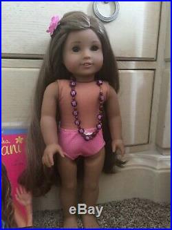 EUC American Girl GOTY Doll Kanani Akina Retired Hawaiian Lot Box Accessories