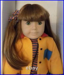 EUC Pre Mattel GT 8 Pleasant Co American Girl Doll Red Hair Green Eyes Meet Set
