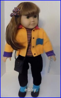 EUC Pre Mattel GT 8 Pleasant Co American Girl Doll Red Hair Green Eyes Meet Set