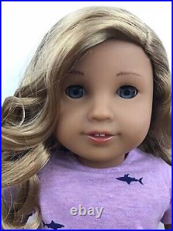Eve Custom OOAK American Girl Doll Blue Eyes Blonde Curly Hair Kanani