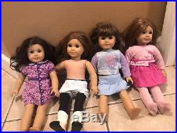 Four American Girl Dolls in good condition