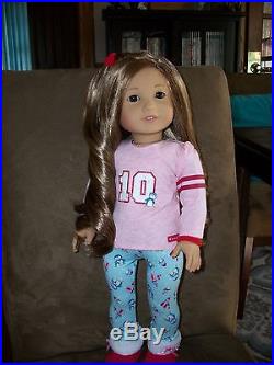 Gorgeous Custom Ooak American Girl Doll New! Gorgeous Box/bag Christmas Pjs