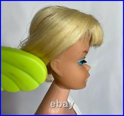 Gorgeous Vintage Blonde American Girl Barbie in Pak Scoop Neck Playsuit Set