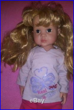 Gotz Hildegard Gunzel Doll #640 Blonde Hair Blue Eyes American Girl Friend 16.5