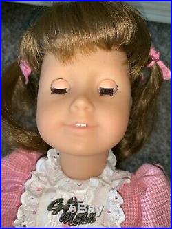 Gotz Puppe Modell 18 Doll All Vinyl W. Germany Tagged Outfit Pre American Girl