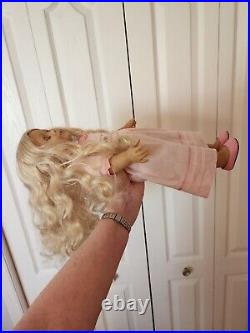 HTF Caroline Abbott American Girl Historical Doll with Meet Dress, Shoes, Box