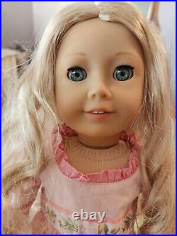 HTF Caroline Abbott American Girl Historical Doll with Meet Dress, Shoes, Box