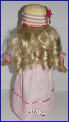 HTF Retired American Girl Caroline Doll in Meet Outfit w Accessories