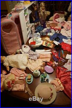 HUGE LOT American Girl Doll-Saige-Caroline-Rebecca-Bitty Baby Plus clothes/acces