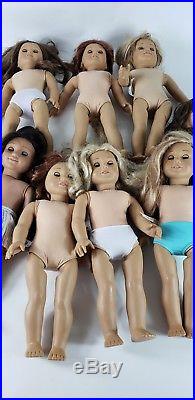 HUGE LOT OF 10 American Girl Dolls! Free Shipping